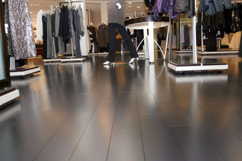 Enginnered flooring for commercial spaces