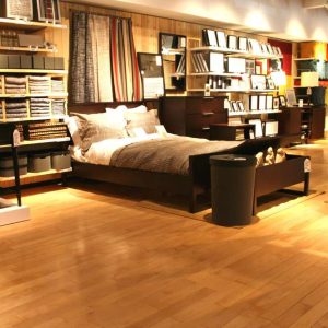 Hardwood flooring in commercial spaces