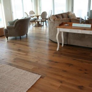 Customized engineered white oak flooring in Colorado