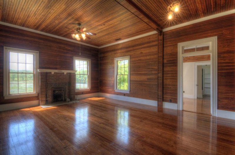 Installing hardwood floors first