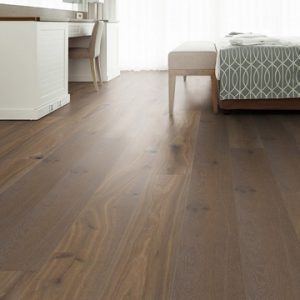 Wooden flooring for bedroom, adding warmth and elegance to a Colorado home, creating a cozy and stylish atmosphere.